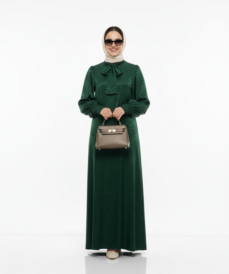 Rana yazlık günlük elbise – Zümrüt renk