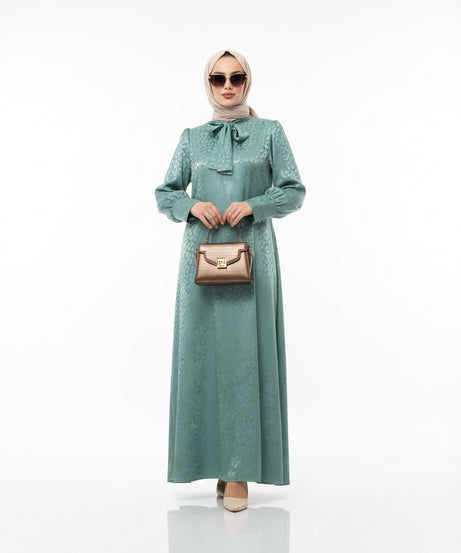 Rana yazlık günlük elbise – Nane renk