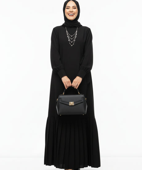 Dima yazlık günlük elbise – Siyah renk