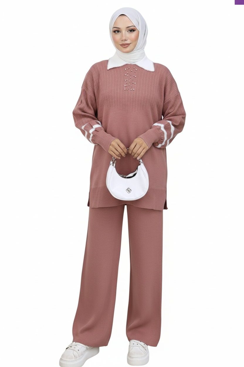 Melis Triko Takımı (Pembe)