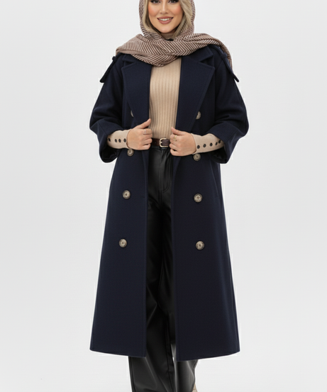 Mayas Kışlık Ceket (Lacivert)