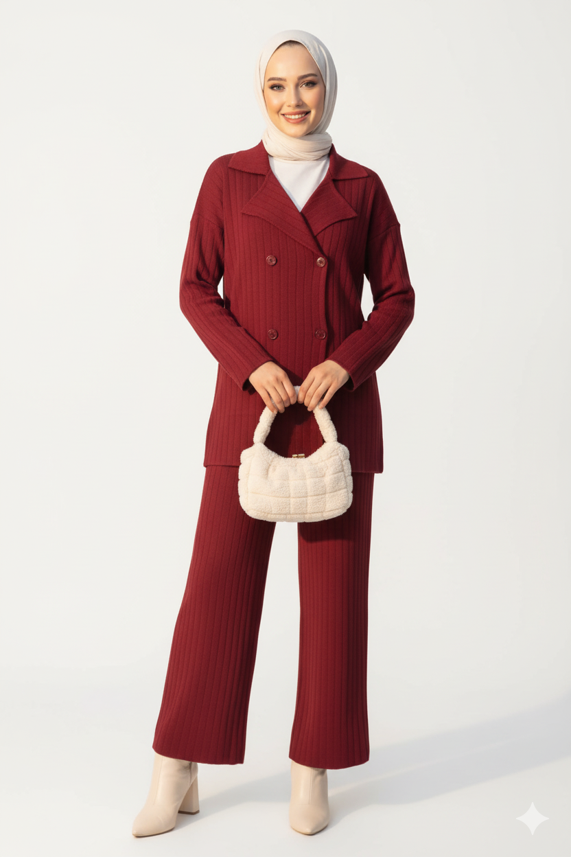 Derya Triko Takımı (Bordo)