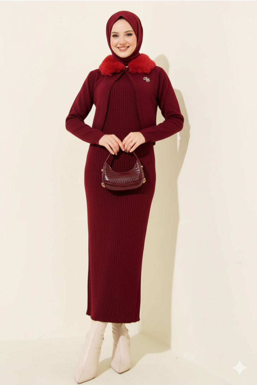 Ilayda Triko Takımı (Bordo)