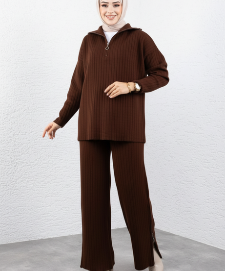 Eylul Triko Takımı (Kahverengi)