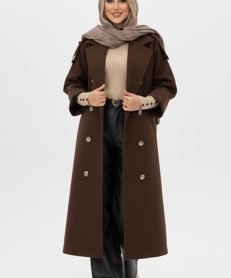 Mayas Kışlık Ceket (Kahverengi)