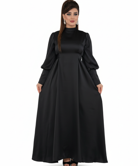 Elif elbisesi, yazlık, siyah, 1669