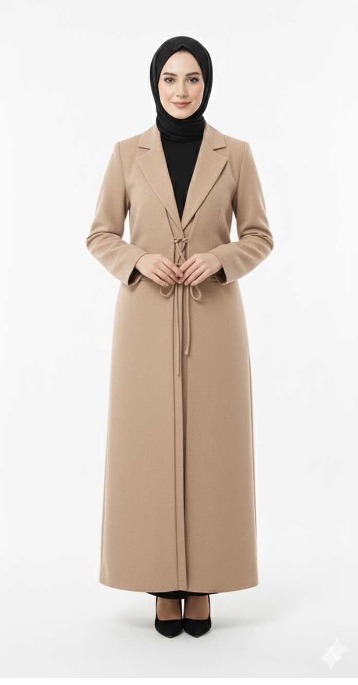 Kawthar Yazlık Pratik Manto – Bej