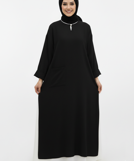 عباية ليليا العملية الصيفيه اللون اسود