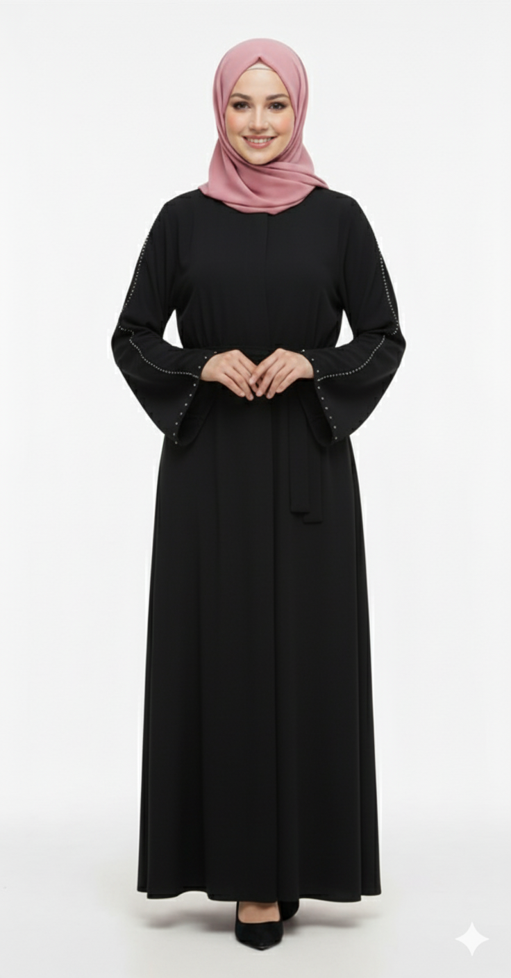 (Siyah) Gına resmi yazlık elbise