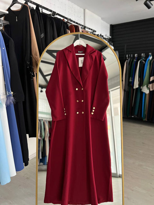 Dünyanın Abaya\'sı  Yaza uygun (Bordo rengi)