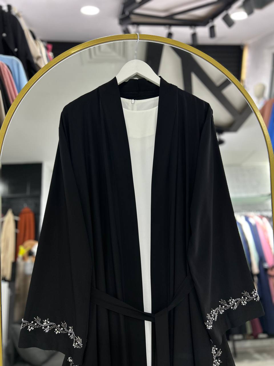 Lilas" Yazlık Resmi Abaya Takımı (Siyah)