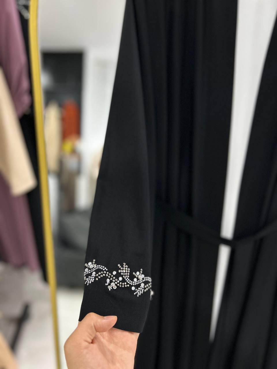 Lilas" Yazlık Resmi Abaya Takımı (Siyah)