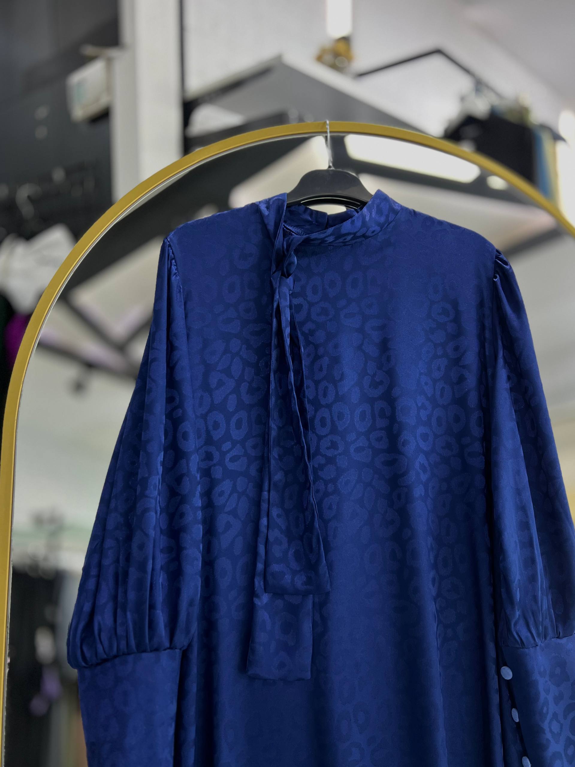 Rana yazlık günlük elbise – Mavi renk