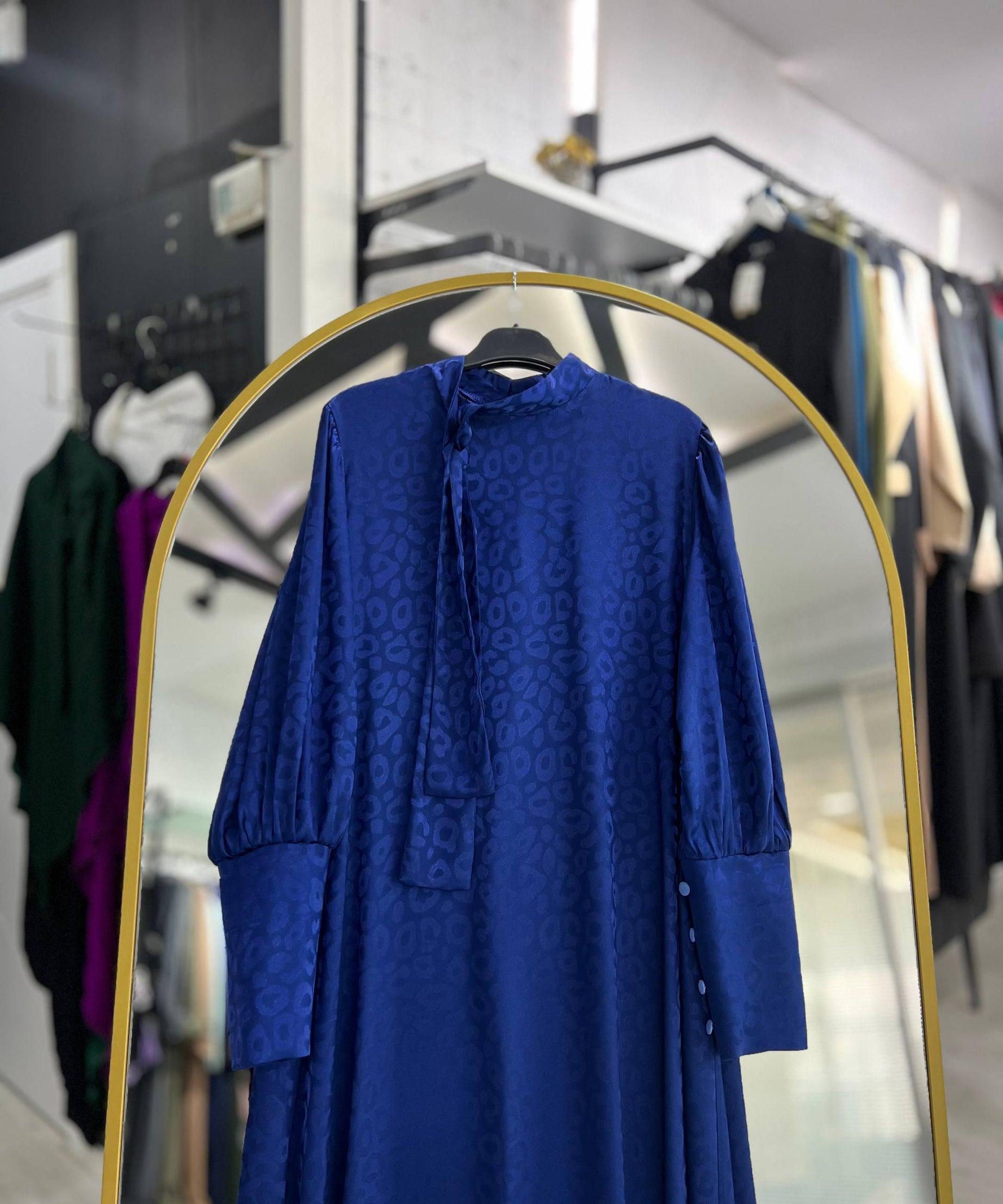 Rana yazlık günlük elbise – Mavi renk