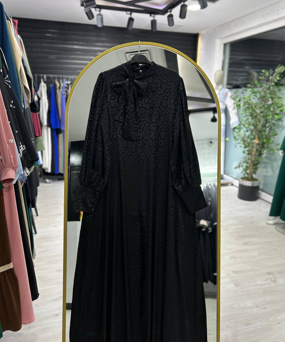 Rana yazlık günlük elbise – Siyah renk