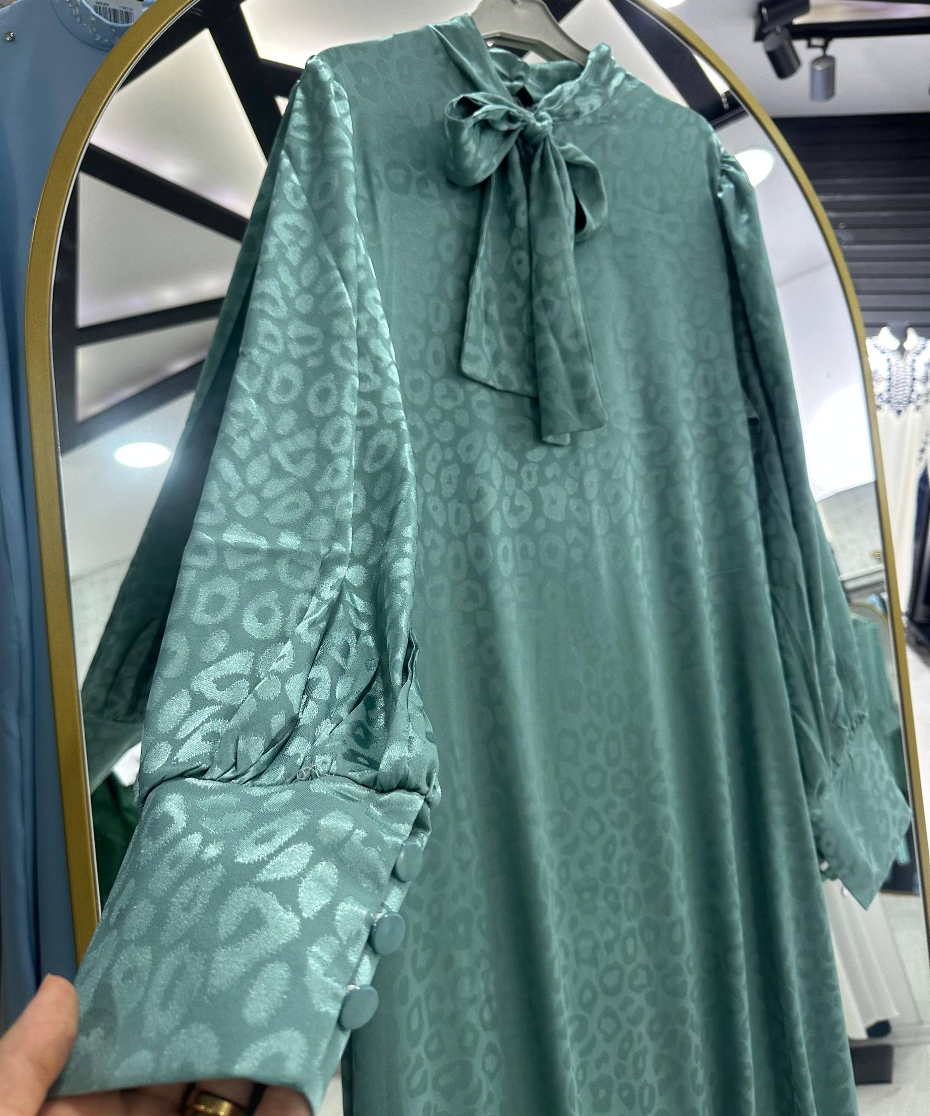 Rana yazlık günlük elbise – Nane renk