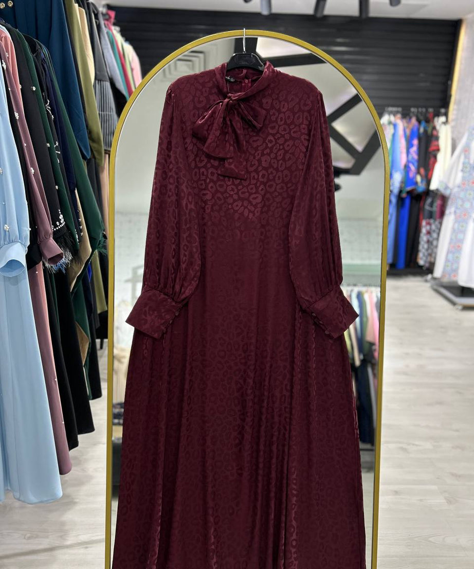 Rana yazlık günlük elbise – şarap gibi renk