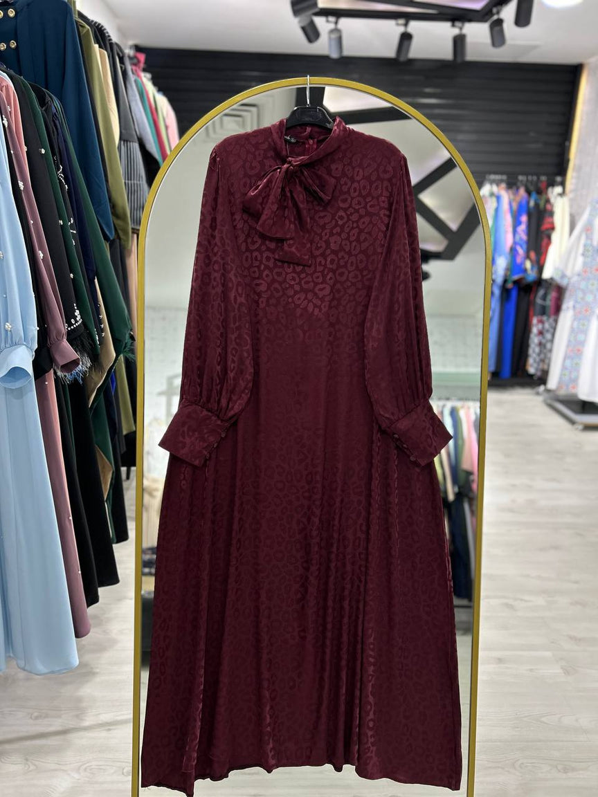 Rana yazlık günlük elbise – şarap gibi renk