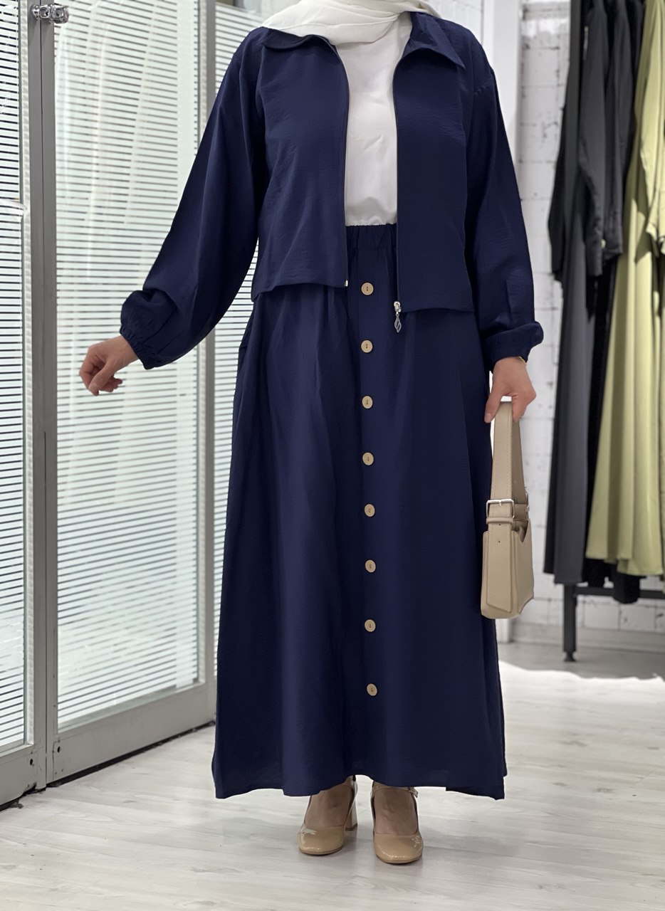 (lacivert)Raghad Takımı Yazlık  – Günlük kullanım için ideal, hafif ve şık bir tasarım