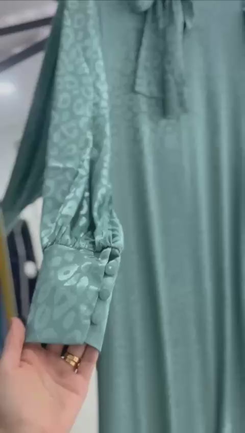 Rana yazlık günlük elbise – Nane renk