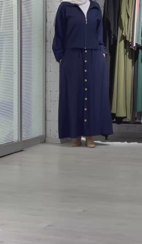 (lacivert)Raghad Takımı Yazlık  – Günlük kullanım için ideal, hafif ve şık bir tasarım