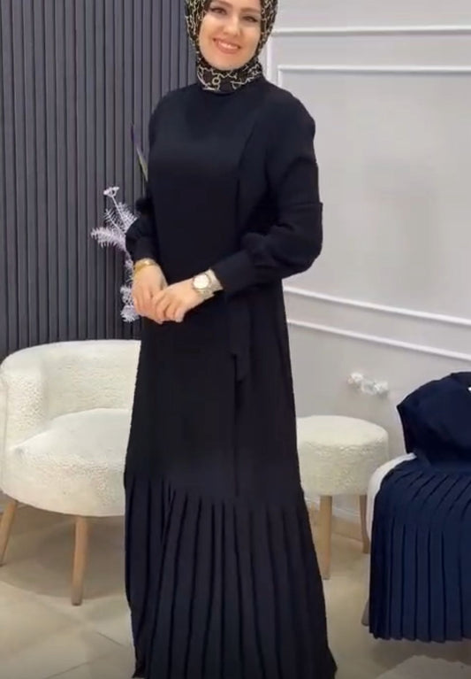 Dima yazlık günlük elbise – Siyah renk